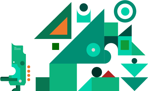 Stack of blocks forming the system